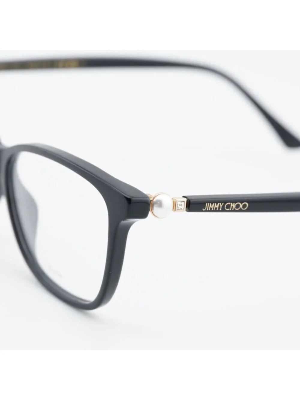 Jimmy Choo JC377 0807 00 Eyeglasses Black 53mm Rectangle Frame